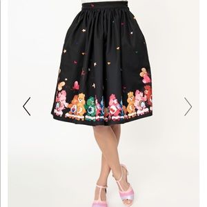 ISO - Care Bears x Unique Vintage Black Skirt